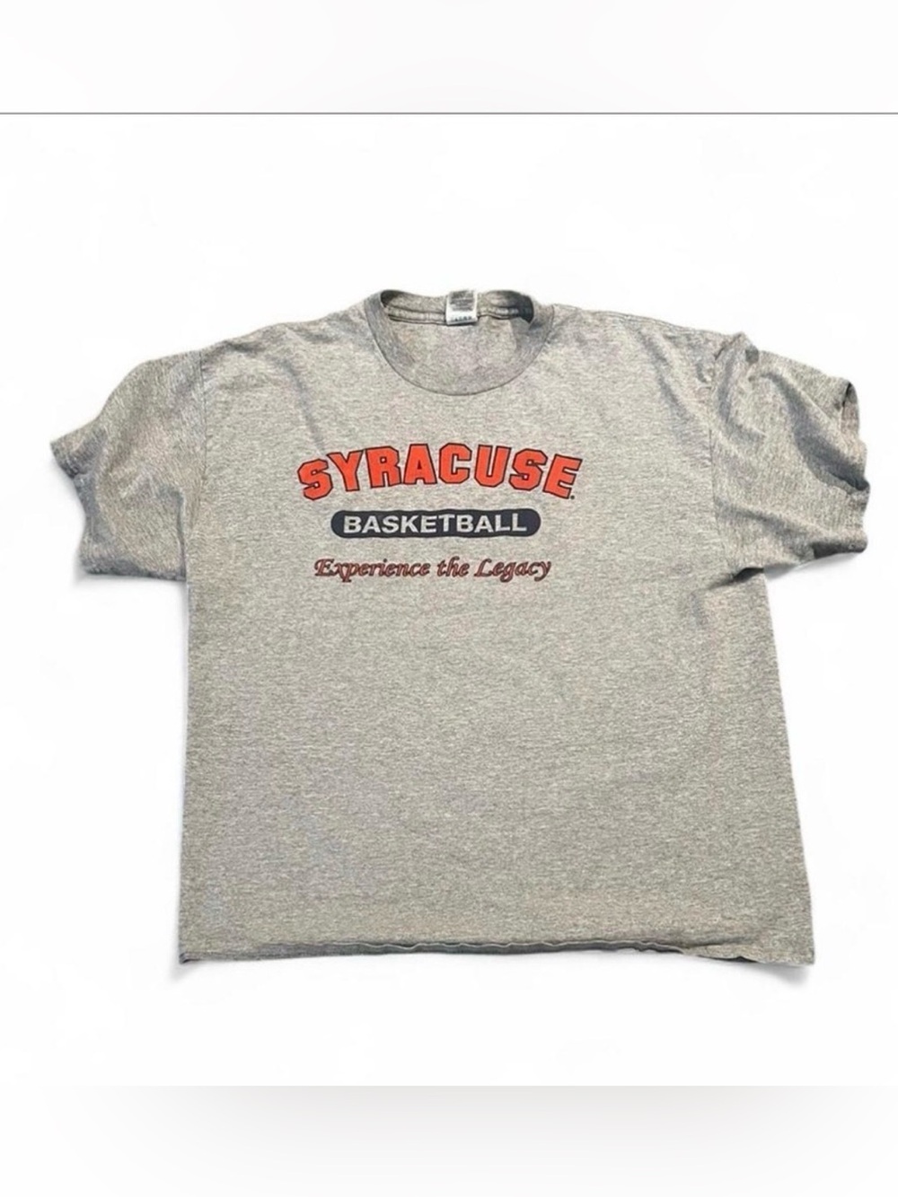 MV Sport Syracuse Basketball Gray and Orange Graphic Tee
